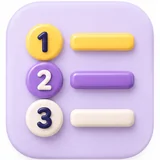 Ícone de lista numerada