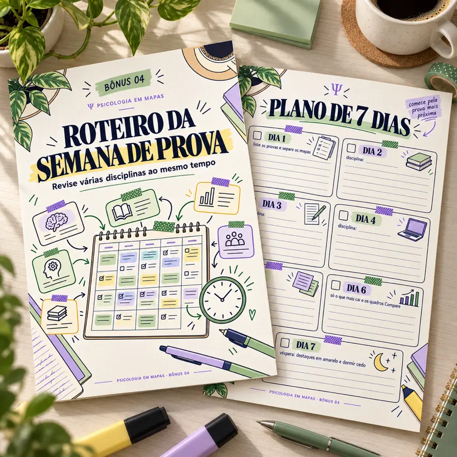 Bônus Roteiro da semana de prova